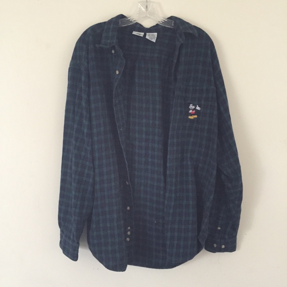 Authentic Disney Store Plaid Shirt
